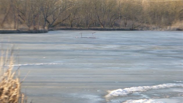 Hasii v Mackovicch na Znojemsku vythli ze zamrzlho rybnka tonoucho psa. Na behu mu pot poskytli mas srdce.  (7. 3. 2018)