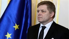 Slovenský premiér Robert Fico po setkání s prezidentem Andrejem Kiskou (9....