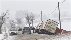 Nehoda u obce Zho na Vysoin (6. bezna 2018)