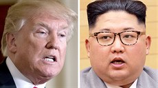 Americký prezident Donald Trump a severokorejský vůdce Kim Čong-un