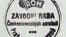 Razítko Závodní rady SA - 1948