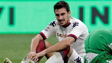 Davide Astori v dresu Cagliari