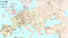 Mapa 25 zemí zapojených do synchronn propojeného systému kontinentální Evropy...