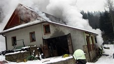 Poár rodinného domu v Dolní Bev na Vsetínsku.