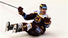 Jihlavský Luká� �al�ík v utkání s Chomutovem.