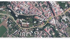 Varianta A plánovaného obchvatu Broumova.