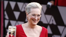 Meryl Streepová na Oscarech (Los Angeles, 4. bezna 2018)