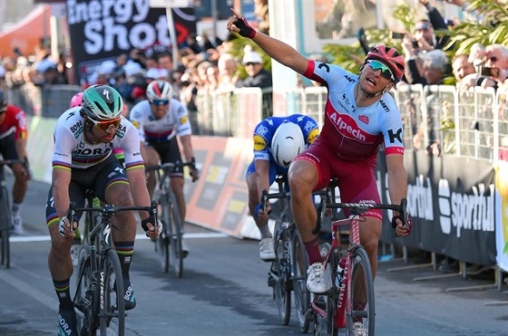 FINI. V závru esté etapy závodu Tirreno-Adriatico byl nejrychlejí Marcel...