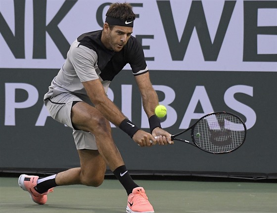 Argentinský tenista Juan Martin del Potro na turnaji v Indian Wells.