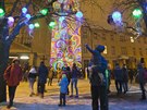 Festival svtla Blik Blik se konal v Plzni (17. bezna 2018).