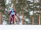 Ruský biatlonista Anton Šipulin v hromadném závodu v Kontiolahti dojel na...