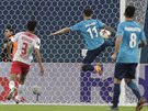 Sebastian Driussi ze Zenitu Petrohrad stílí gól v utkání Evropské ligy proti...