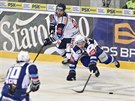 Momentka ze zápasu HC Kometa Brno - HC Vítkovice Ridera.