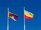 Zástupci msta vyvsili u Magistrátu Hradce Králové tibetskou vlajku v rámci...