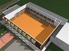 Takto by podle vizualizací mla nová sportovní hala ve Svtlé nad Sázavou...