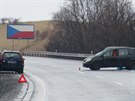 Pi vn dopravn nehod na 10. kilometru dlnice D7 ve smru z Prahy na Slan...