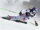 Anna Veithová v superobím slalomu v Aare.