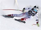 Stephanie Venierová v superobím slalomu v Aare.