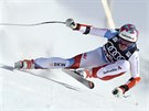 Michelle Gisinová v superobím slalomu v Aare.