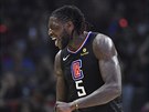 Montrezl Harrell z LA Clippers oslavuje svou trefu.