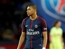 Kylian Mbappé z Paris Saint-Germain bhem ligového zápasu s Angers