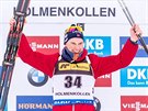 Norský biatlonista Henrik L'Abée-Lund, neekaný vítz sprintu SP v Oslu.
