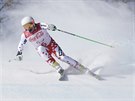 Zrakové postiený lya Patrik Hetmer bhem sjezdu na paralympijských hrách v...