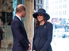 Princ William a vévodkyn Kate na bohoslub u píleitosti Dne Britského...