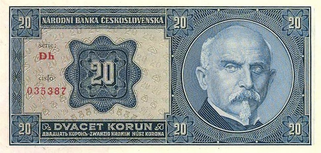 Podobizna Aloise Ra�ína se v dobách první republiky dostala i na tehdej�í...