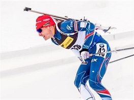 Ondej Moravec bhem sprintu SP v Oslu