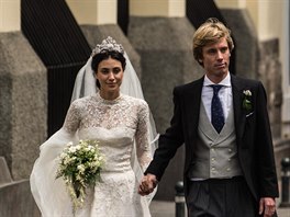 Alessandra de Osma a německý princ Christian Hannoverský (Lima, 16. března 2018)