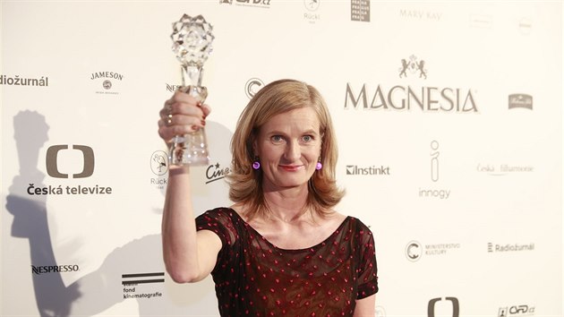 Simona Rybáková dostala cenu za kostýmy pro film Milada. (10. března 2018)