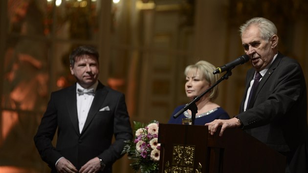 Na Pražském hradě se konal slavnostní koncert k znovuzvolení prezidenta Miloše Zemana. (14. března 2018)