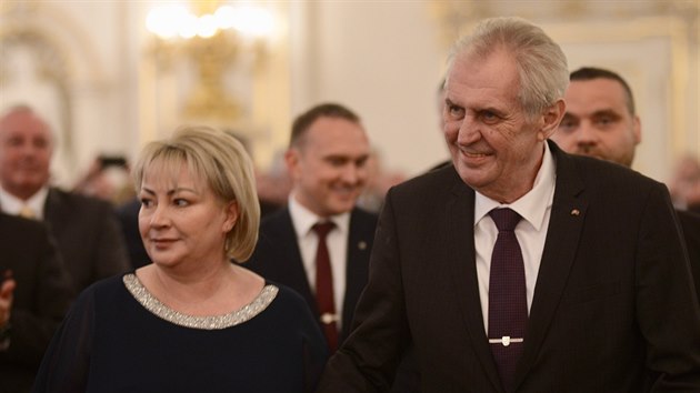Na Pražském hradě se konal slavnostní koncert k znovuzvolení prezidenta Miloše Zemana. (14. března 2018)