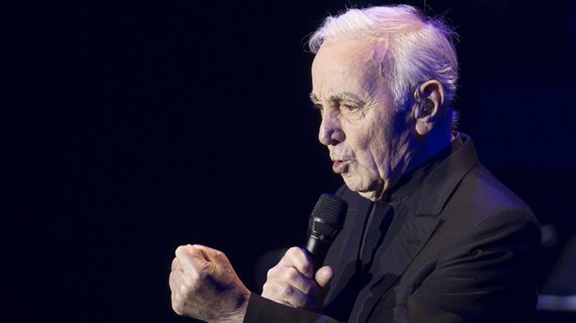 Charles Aznavour v praskm Kongresovm centru (16. bezna 2018)