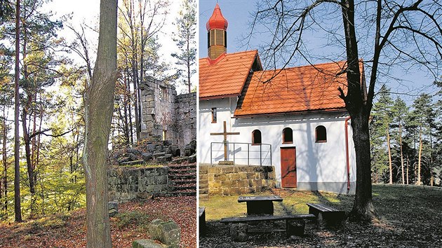 Kaple na kopci Kalvrie u Maenic v Luickch horch slouila poutnkm do roku 1945. Po vysdlen nmeckch obyvatel se zcela rozpadla. 