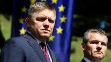 Slovenský premiér Roberta Fico a vicepremiér Peter Pellegrini
