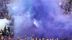 Fanou�ci Fiorentiny uctili památku zem�elého kapitána Davida Astoriho.