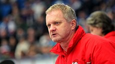 Olomoucký trenér Zdenk Venera bhem tvrtfinále s Plzní.