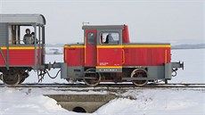 Malá polská lokomotiva po rekonstrukci záí na trati Jemnice - Moravské...