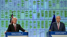 éf unijního vyjednávacího týmu Michel Barnier a britský vyjednáva David Davis novinám v pondlí ekli, e se týmy z vtí ásti shodly na dohod o vystoupení Velké Británie z EU. (19. bezna 2018)