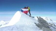 Na vrcholu Mt. Vinson, nejvyí vrchol Antarktidy