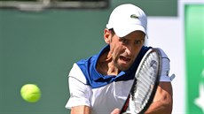 Novak Djokovi� na turnaji v Indian Wells.