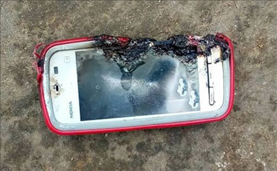 Vybuchlá Nokia 5233