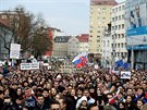 Pietní pochod za Jána Kuciaka a jeho snoubenku v Bratislav (23. bezna 2018)