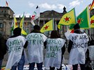 Hannover. Kurdská demonstrace proti turecké vojenské operaci v Berlín (21....