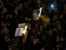 Barcelona. Protesty proti panlské prokuratue, která obalovala tináct...