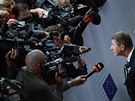Český premiér Andrej Babiš na summitu evropských lídrů v Bruselu (22. března...