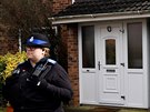 Dm Sergeje Skripala v anglickém Salisbury steí policie. (6. bezna 2018)