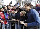 Tenista Roger Federer s fanouky v Chicagu.